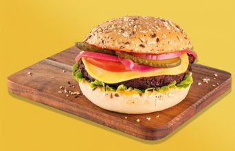 Classic Vegan Burger with Red Bean and Beetroot